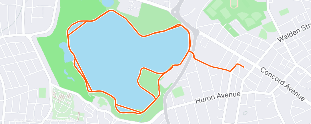 Map of the activity, Morning Run