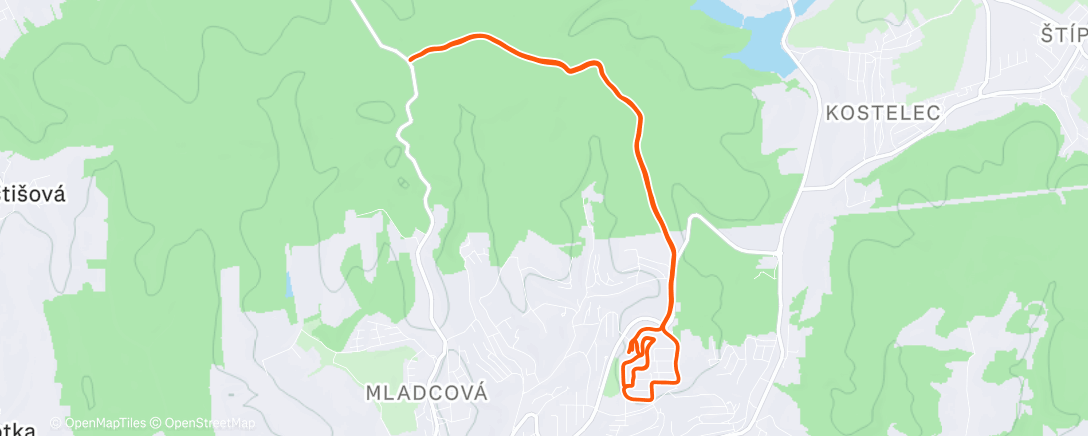 Карта физической активности (Afternoon Run)