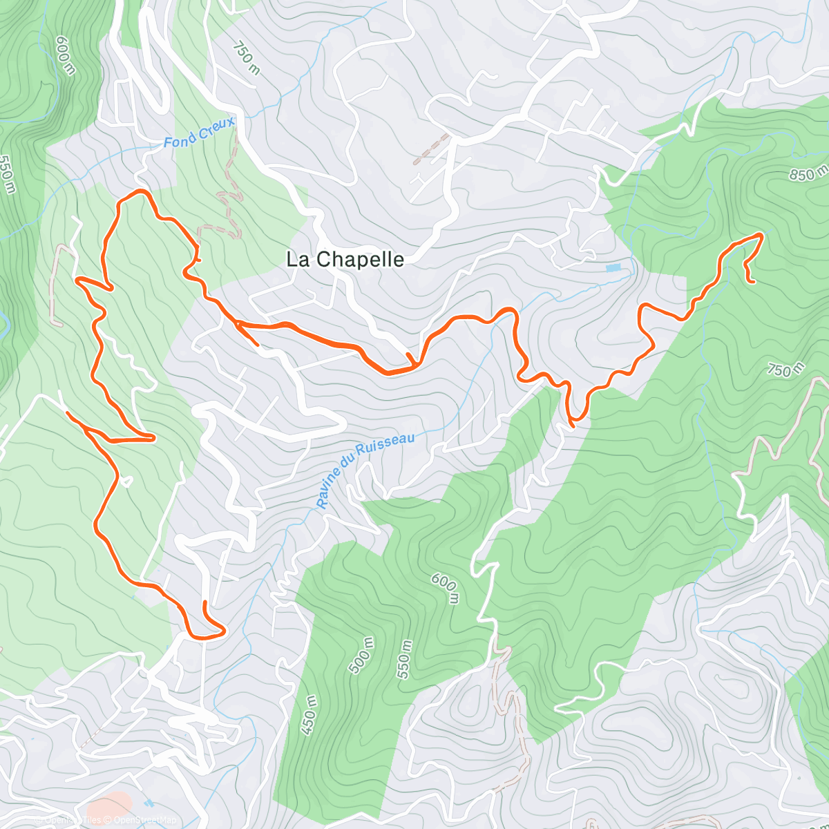 Map of the activity, Impossible de faire bouger Sua du canapé ! 🤣🐶 Alors j’y suis allée solo 😆