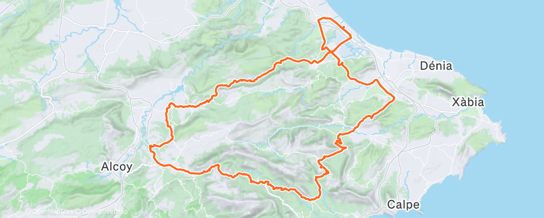 Map of the activity, Morning Ride