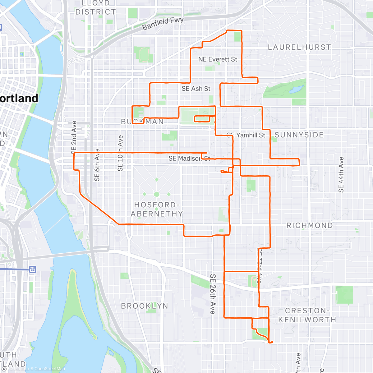 Map of the activity, Goth Ride
