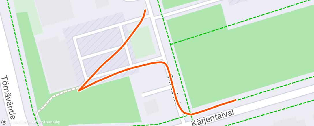 Map of the activity, Evening Ride