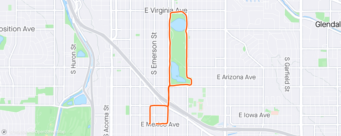 Map of the activity, 🌨 Afternoon Run