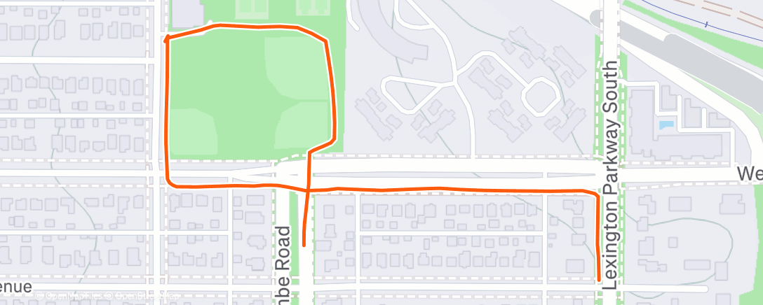 Map of the activity, Dog jog