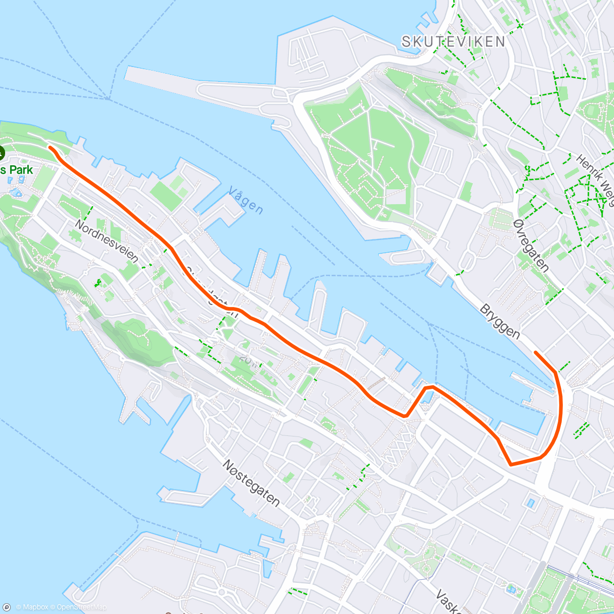 Mapa de la actividad (BCM Barneløp med Benjamin🤩)