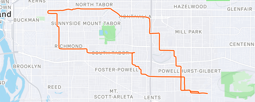 Карта физической активности (Morning Ride)