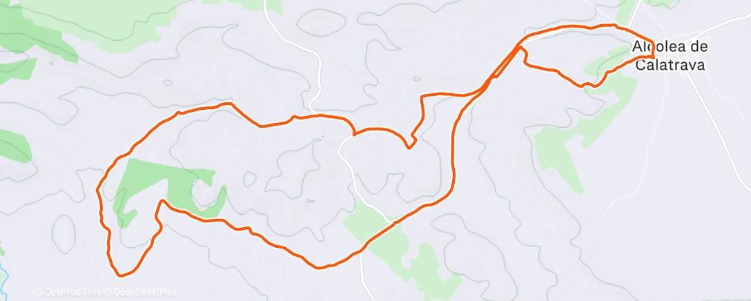 Map of the activity, Bicicleta por la mañana