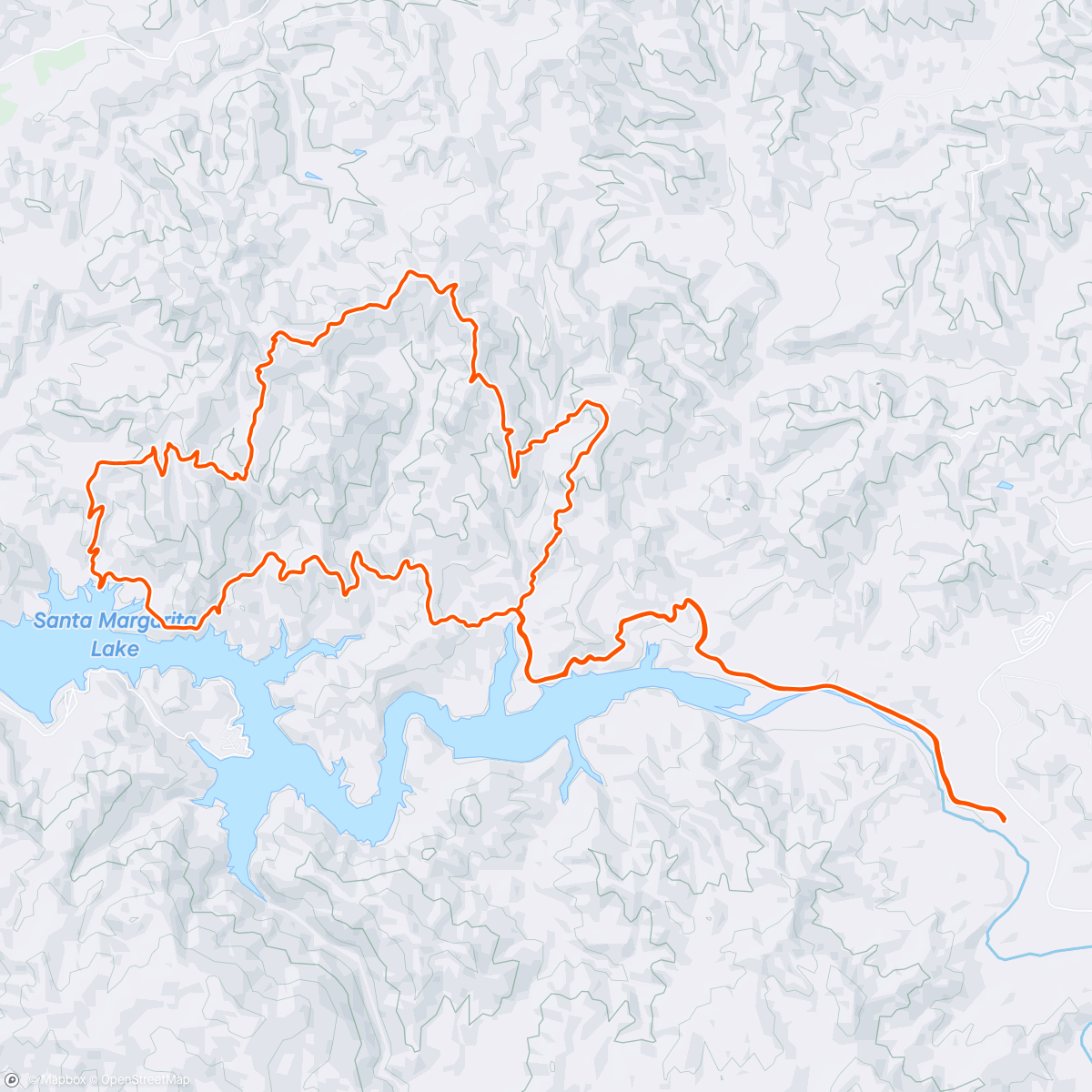 Map of the activity, Lake Santa Magharita