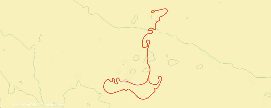 Map of the activity, MyWhoosh Road Race