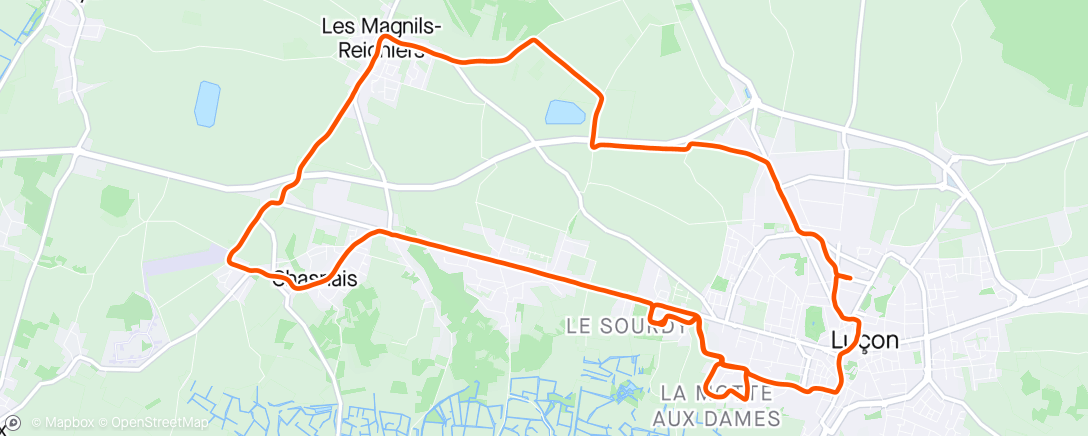 Map of the activity, 2K24#111 - 🏃 - Pace semi/SV1 - 7*1000/1000 🌬️🔑