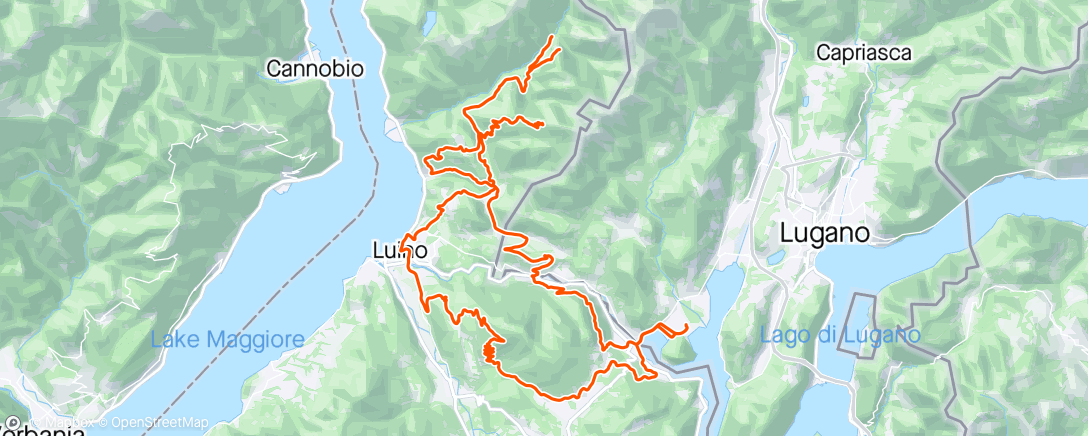 Map of the activity, Ticino Escape #3