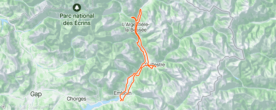 Map of the activity, Boucle autour de la vallée