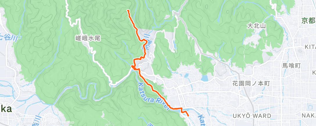 「Morning Trail Run」活動的地圖