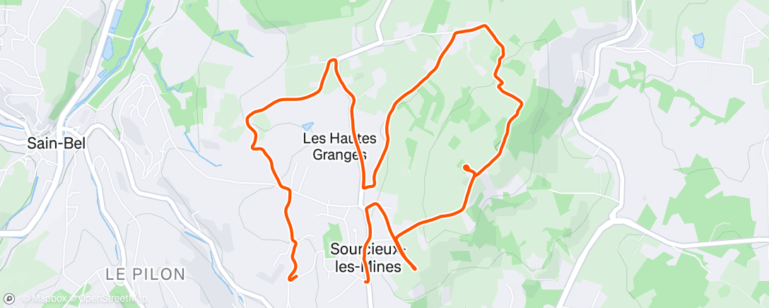 Map of the activity, Petite marche du mercredi 😁👍