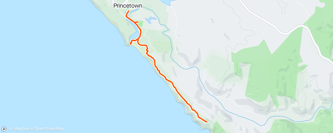 Map of the activity, GOW Hike