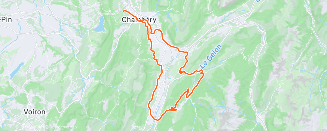 Mappa dell'attività Morning Ride