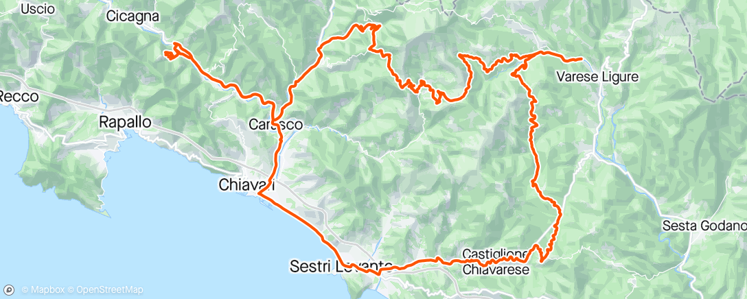 Map of the activity, 03/06/2024 Coreglia Ligure, Liguria, Italy