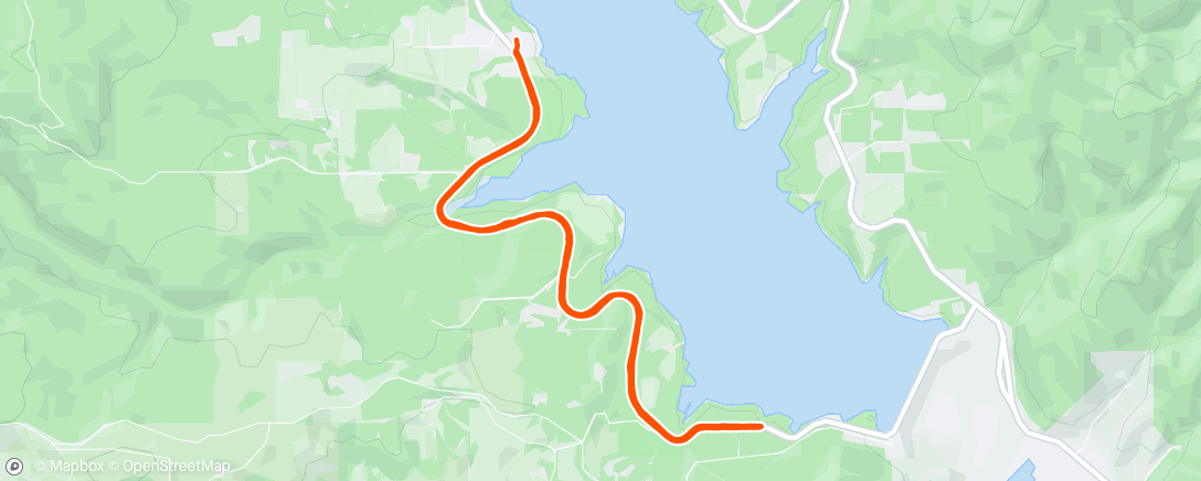 Map of the activity, Sweeper for the ORRC Hagg Lake 10k.