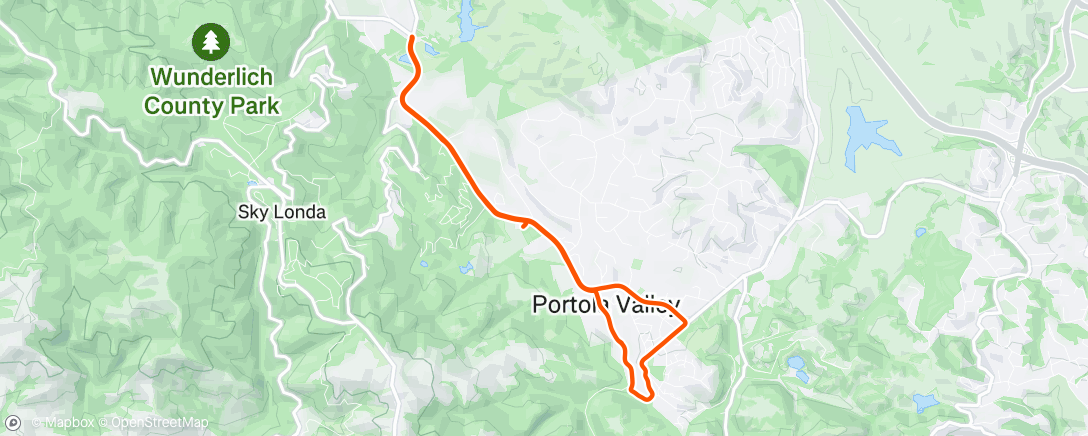 Map of the activity, Afternoon Ride