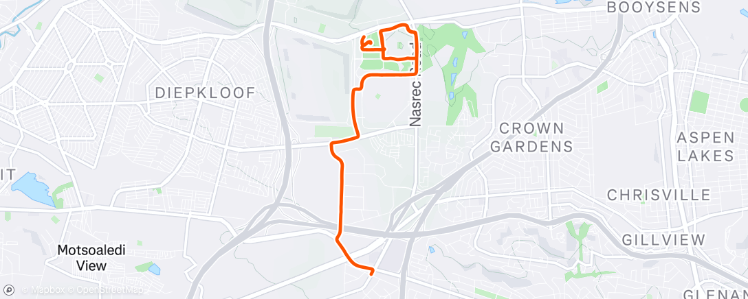 Map of the activity, Morning Ride