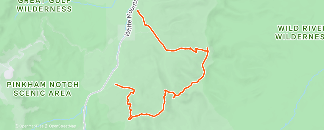 Map of the activity, Morning Hike