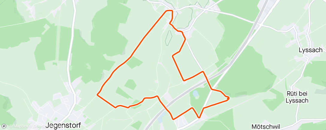 Map of the activity, Morning Run