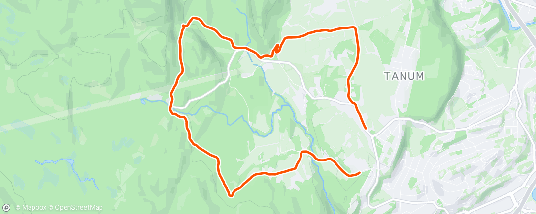 Map of the activity, Morning Run