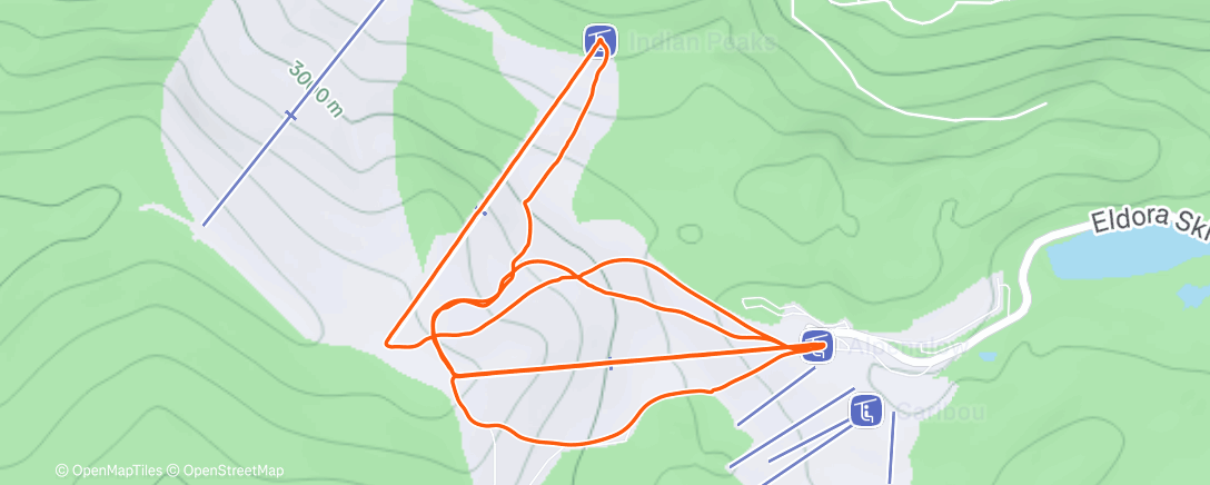 Karte der Aktivität „Afternoon Alpine Ski”