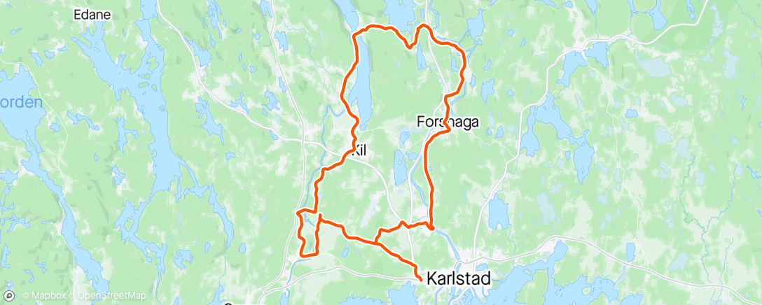 Map of the activity, Söndags tur med #IMFC Värmlandsmaffian 😀