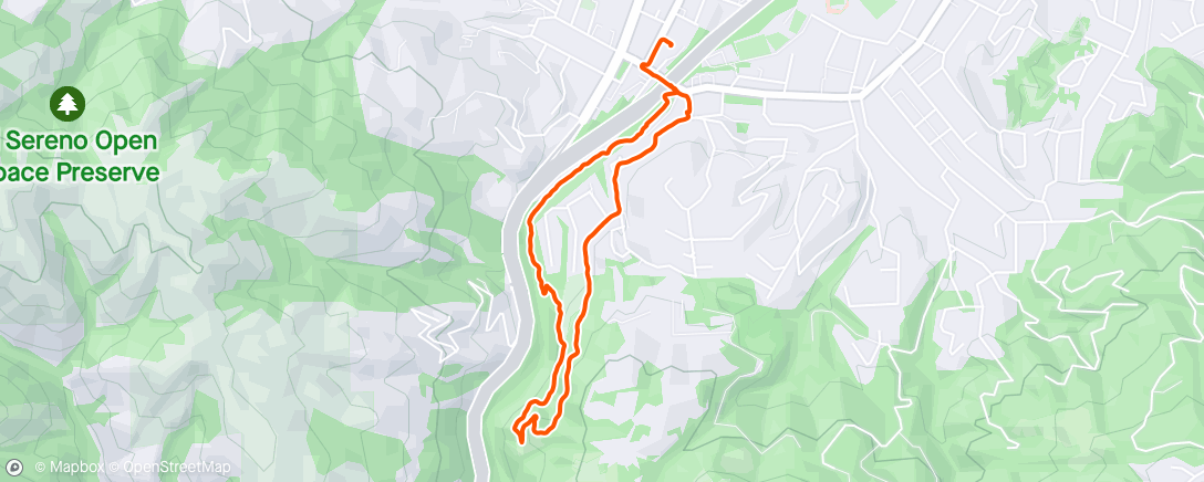 Map of the activity, Flume Trail / Jones Trail loop