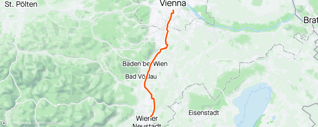 Map of the activity, Dzień 12, ostatni. Teraz powrót z Wiednia naszym PKP 🫡