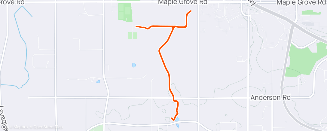 Map of the activity, Boulder Trail Walk