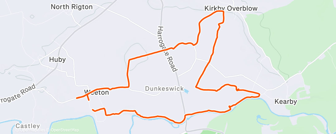 Mappa dell'attività Lunch Run