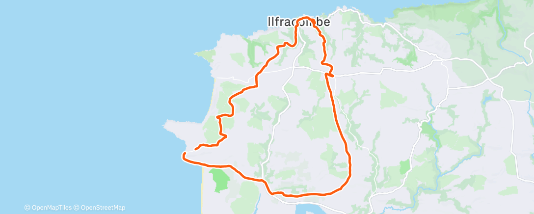 Карта физической активности (Ilfracombe with Dad & Liv 😀)