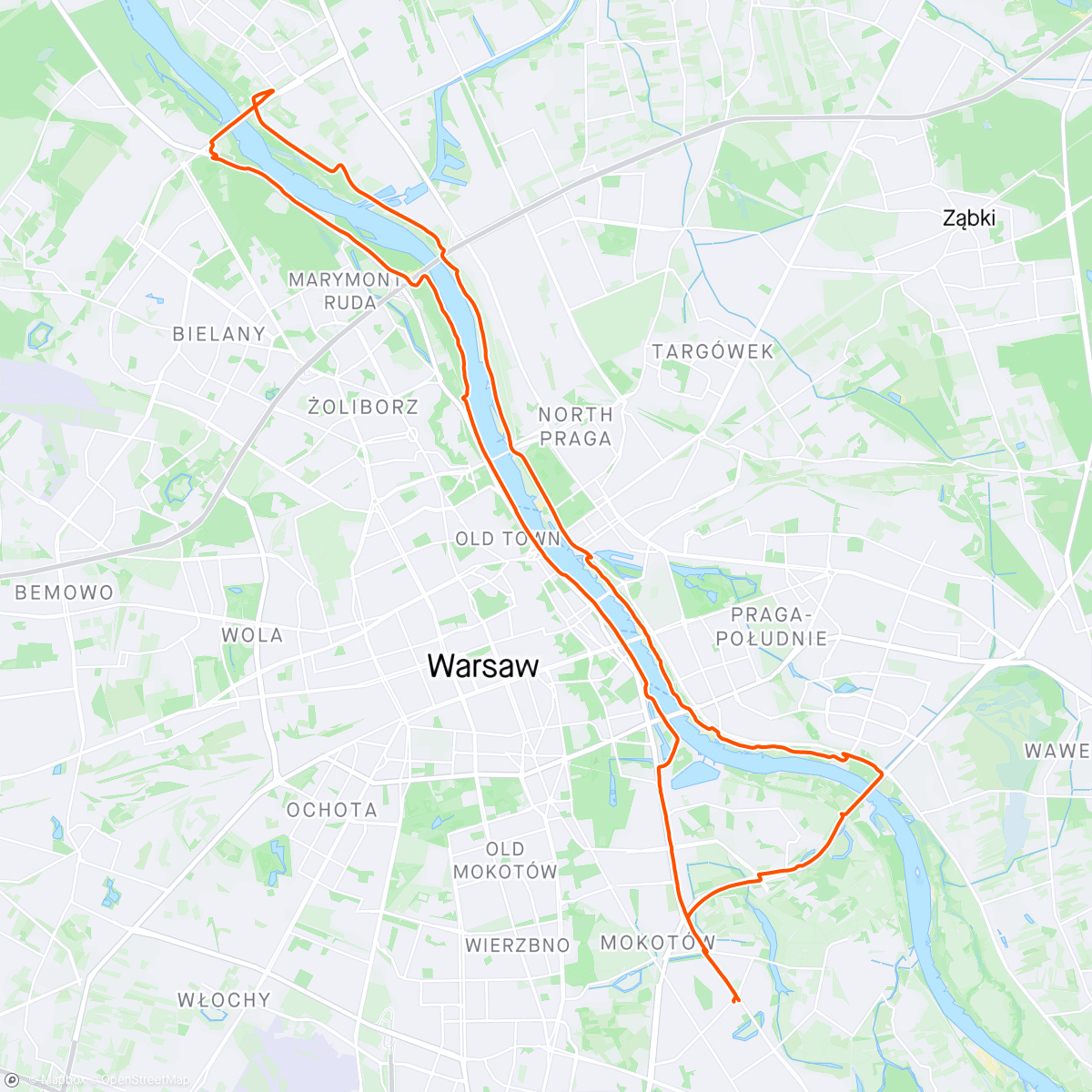 Map of the activity, 1 marca, Północny.