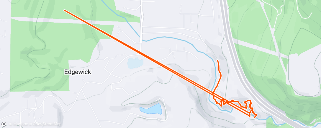 Map of the activity, Lunch Hike
