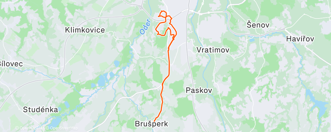 Map of the activity, Lunch E-Bike Ride