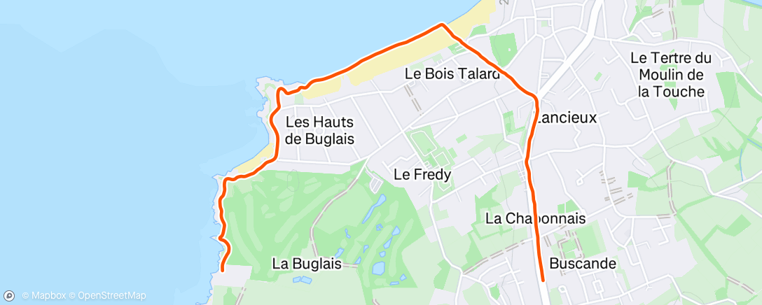 Map of the activity, Morning Run