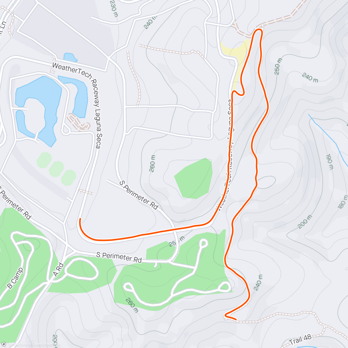 Map of the activity, Well the first mile was fun …