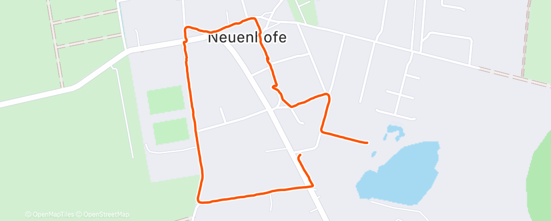 Map of the activity, Wanderung am Abend