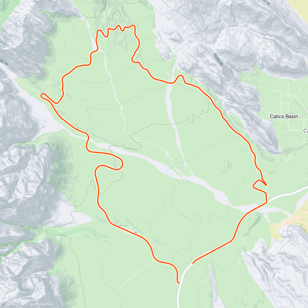 Map of the activity, Morning Run