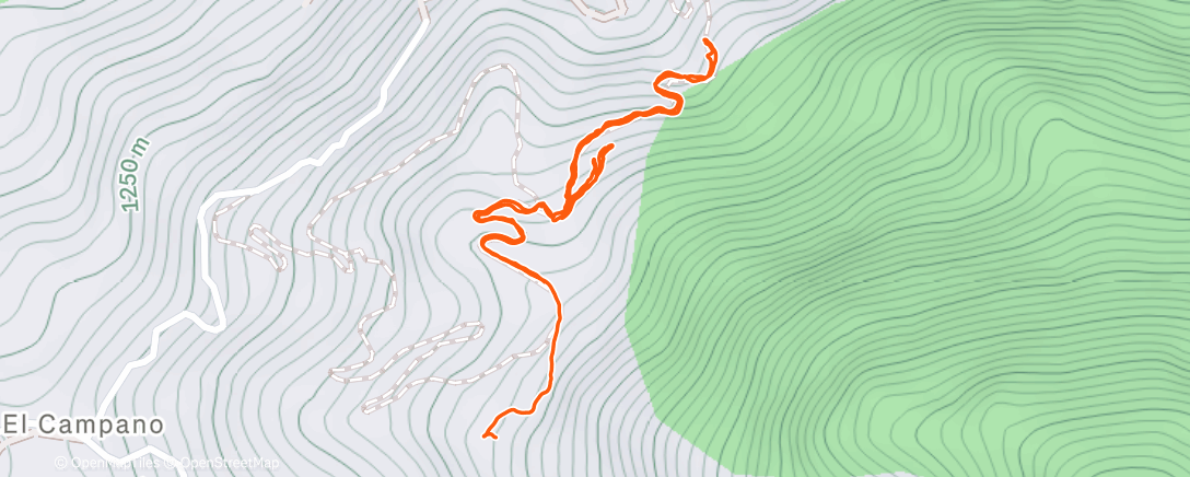 Map of the activity, Minca