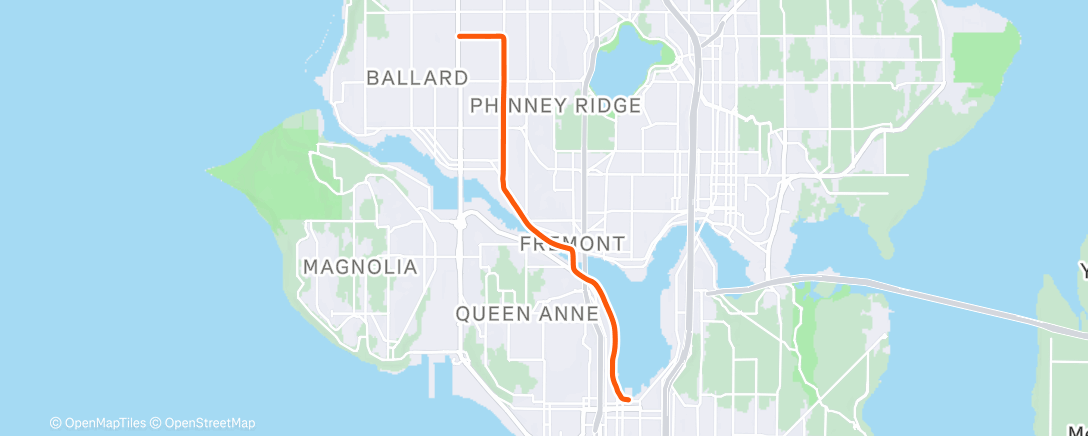 Map of the activity, Morning Ride