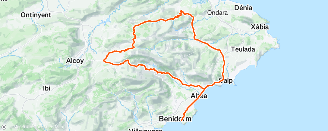 Map of the activity, Morning Ride