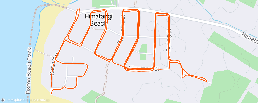 Map of the activity, Lunch Run