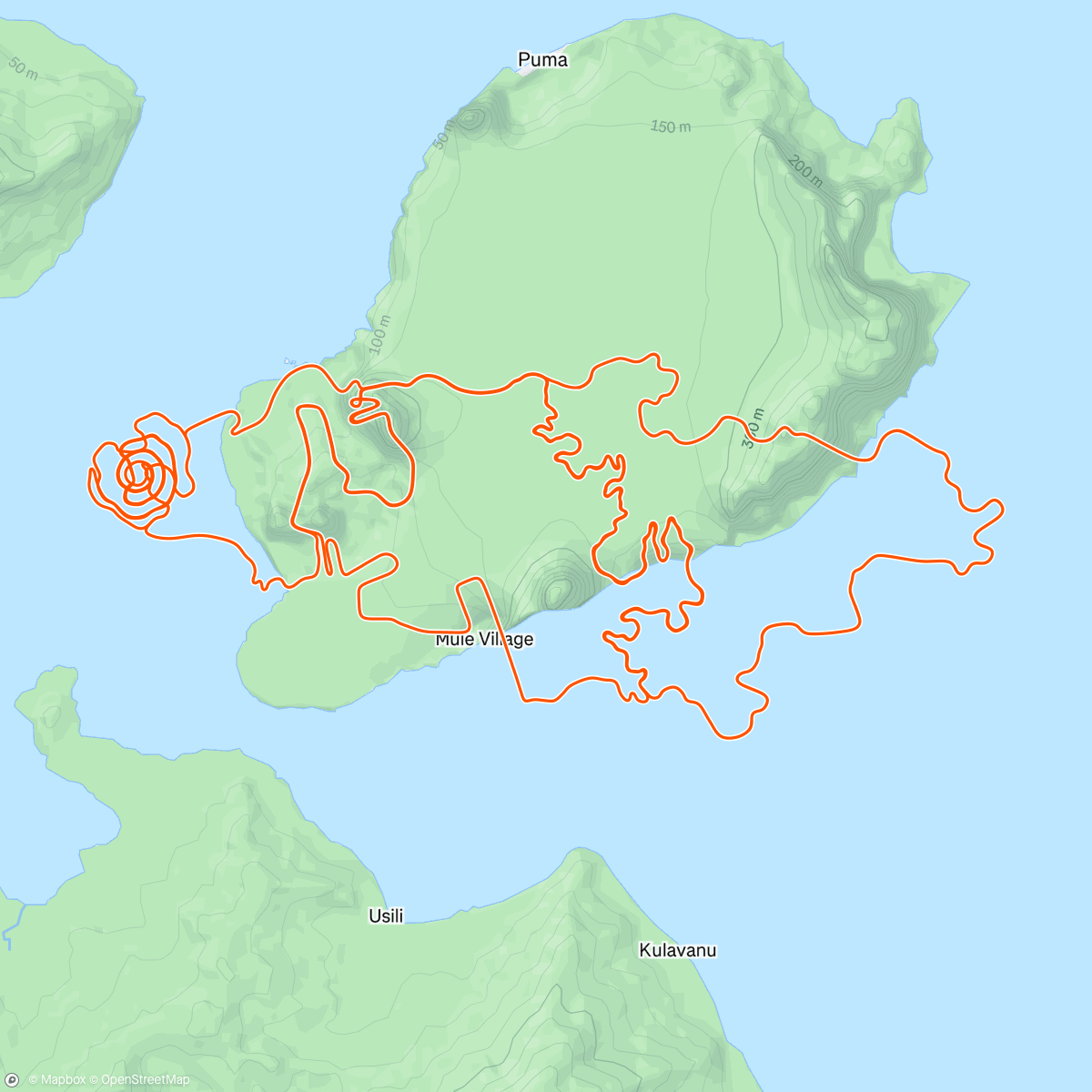 Mapa de la actividad (Zwift - Big Foot Hills in Watopia)