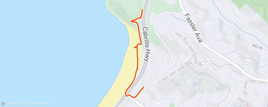 Map of the activity, Afternoon Walk