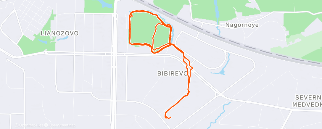 Карта физической активности (Полуденный забег)