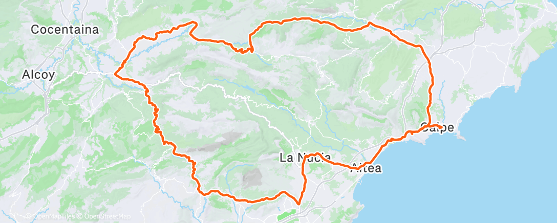 Map of the activity, Voorzichtig