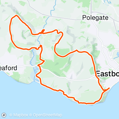 Beachy Head Marathon 2023 | 42.6 km Running Route on Strava